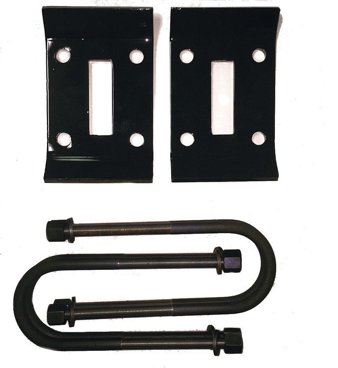 Kit includes 2 plates, 4 U bolts, 8 washers and nuts