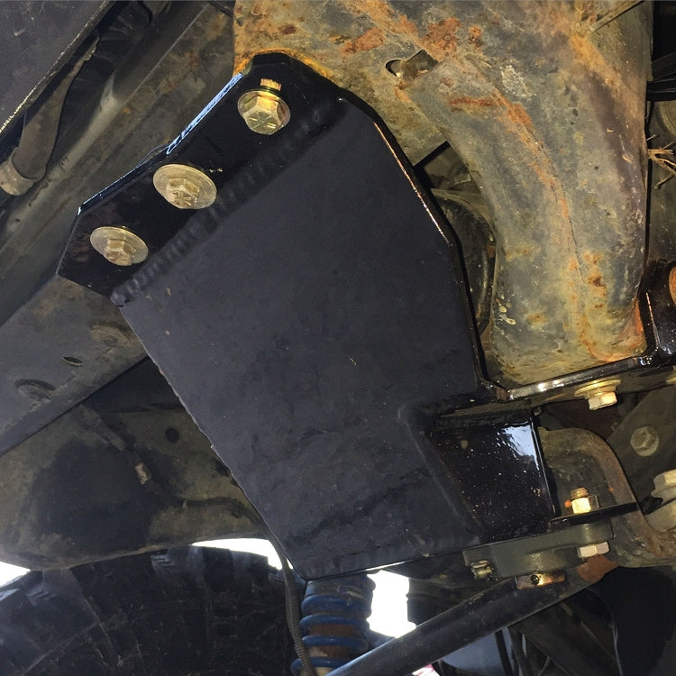 Passenger side spacer plate available to keep plow mounts level