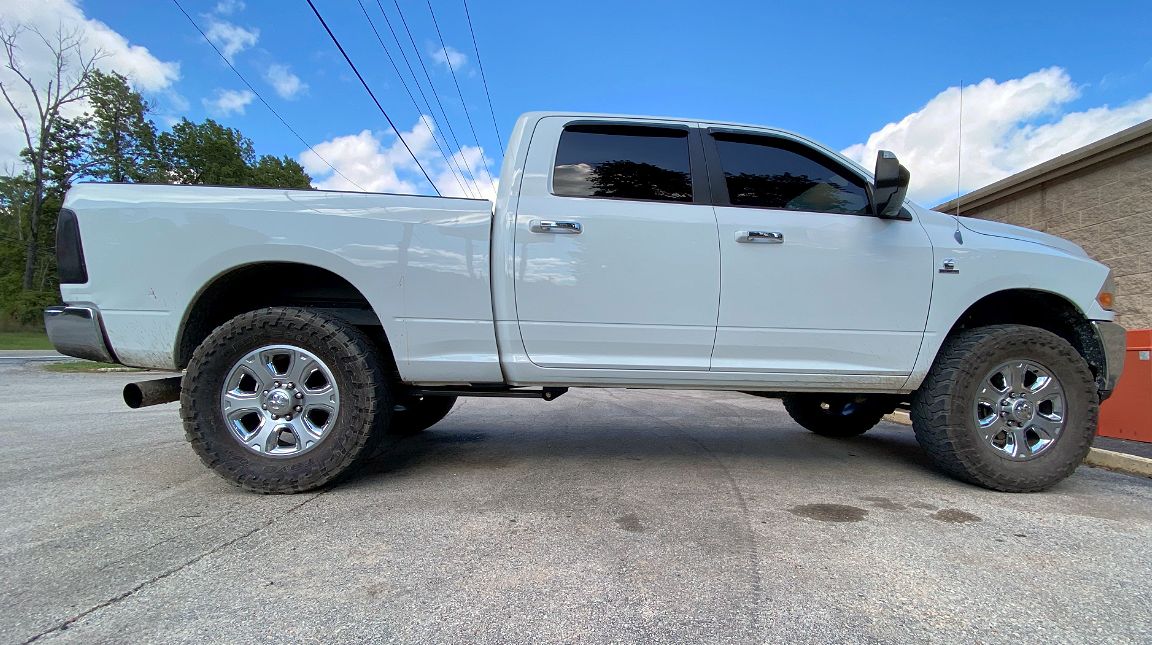 Barely noticeable under the truck.  For guys who want performance and don't want fugly bars hanging down under the truck.